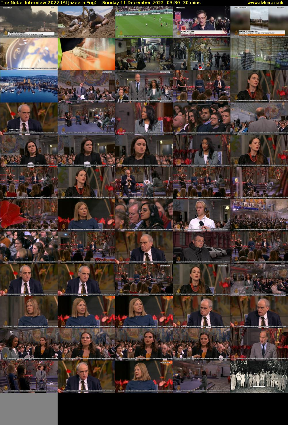 The Nobel Interview 2022 (Al Jazeera Eng) Sunday 11 December 2022 03:30 - 04:00