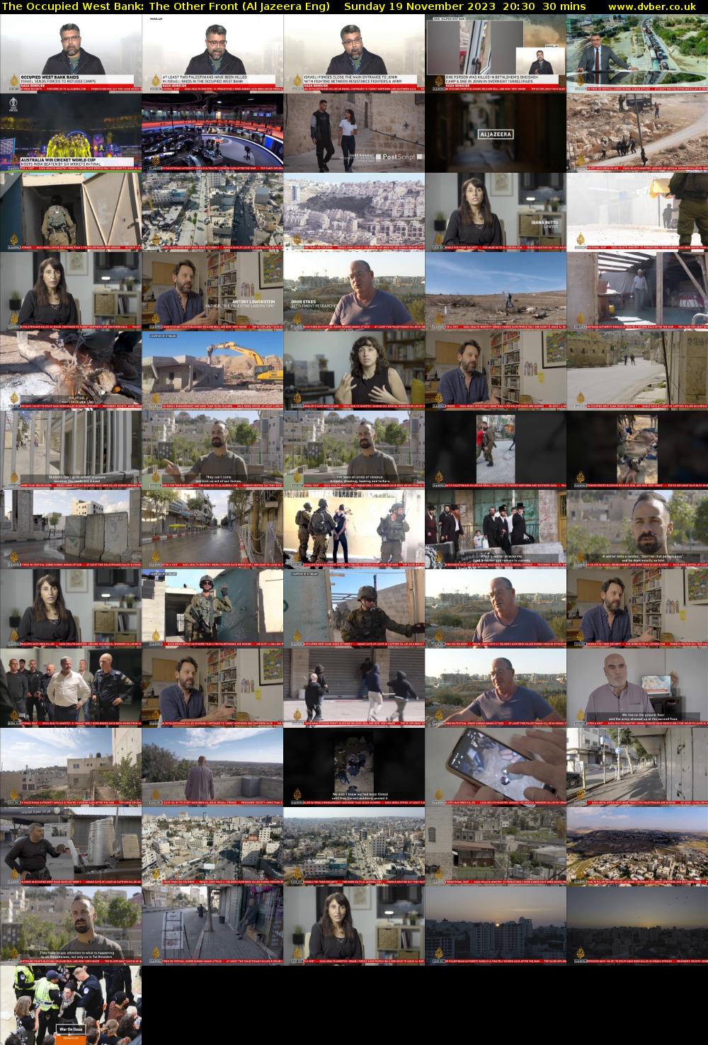 The Occupied West Bank: The Other Front (Al Jazeera Eng) Sunday 19 November 2023 20:30 - 21:00