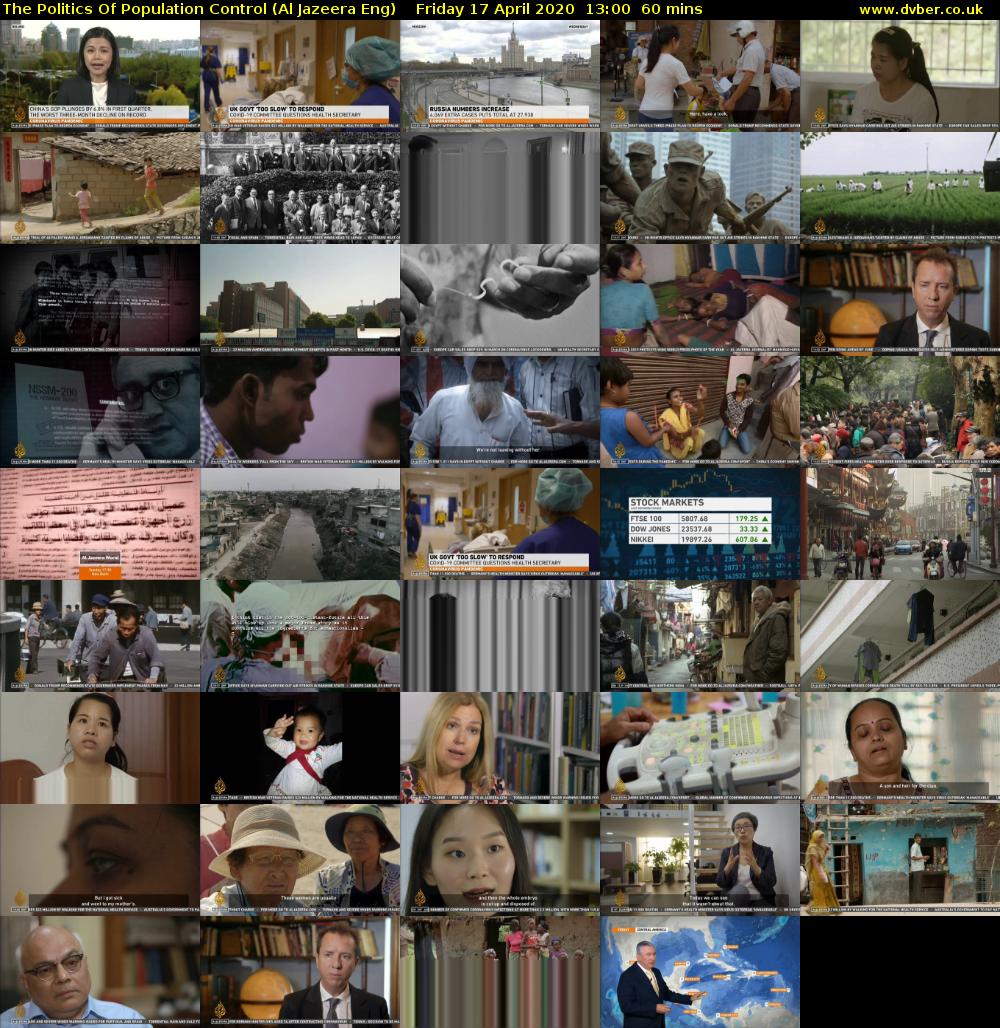 The Politics Of Population Control (Al Jazeera Eng) Friday 17 April 2020 13:00 - 14:00