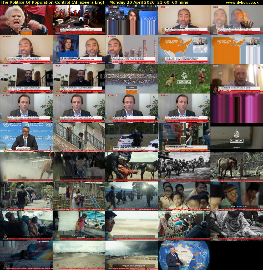 The Politics Of Population Control (Al Jazeera Eng) Monday 20 April 2020 21:00 - 22:00
