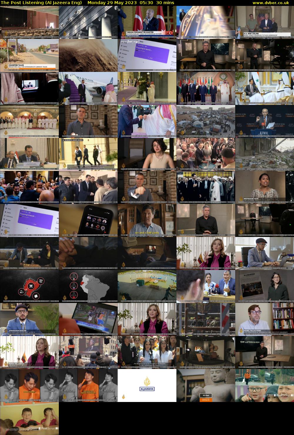 The Post Listening (Al Jazeera Eng) Monday 29 May 2023 05:30 - 06:00