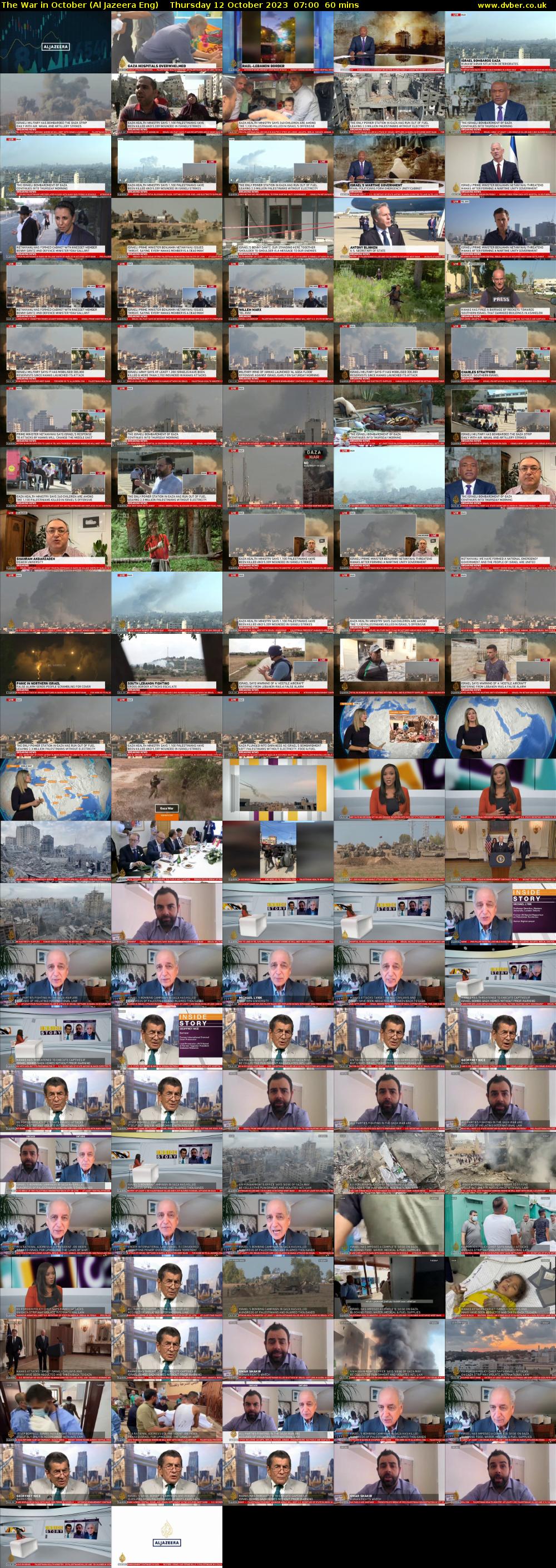 The War in October (Al Jazeera Eng) Thursday 12 October 2023 07:00 - 08:00
