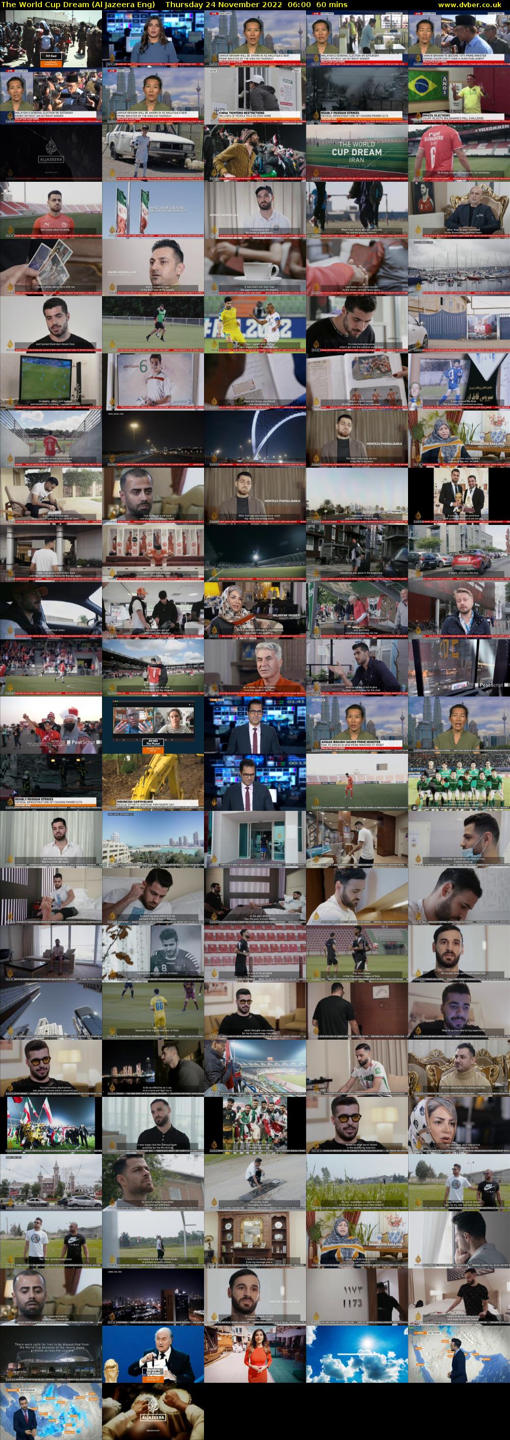 The World Cup Dream (Al Jazeera Eng) Thursday 24 November 2022 06:00 - 07:00