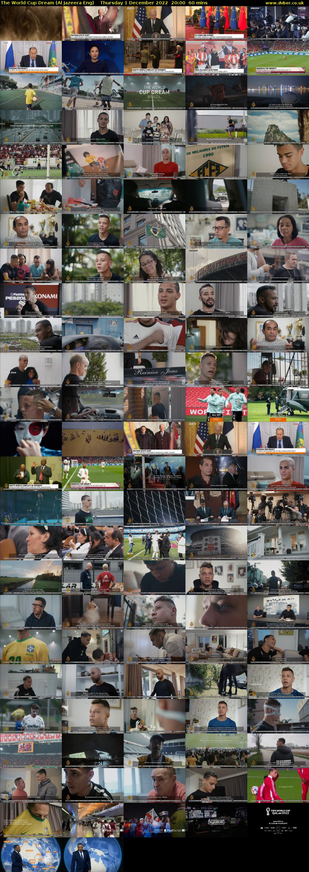 The World Cup Dream (Al Jazeera Eng) Thursday 1 December 2022 20:00 - 21:00
