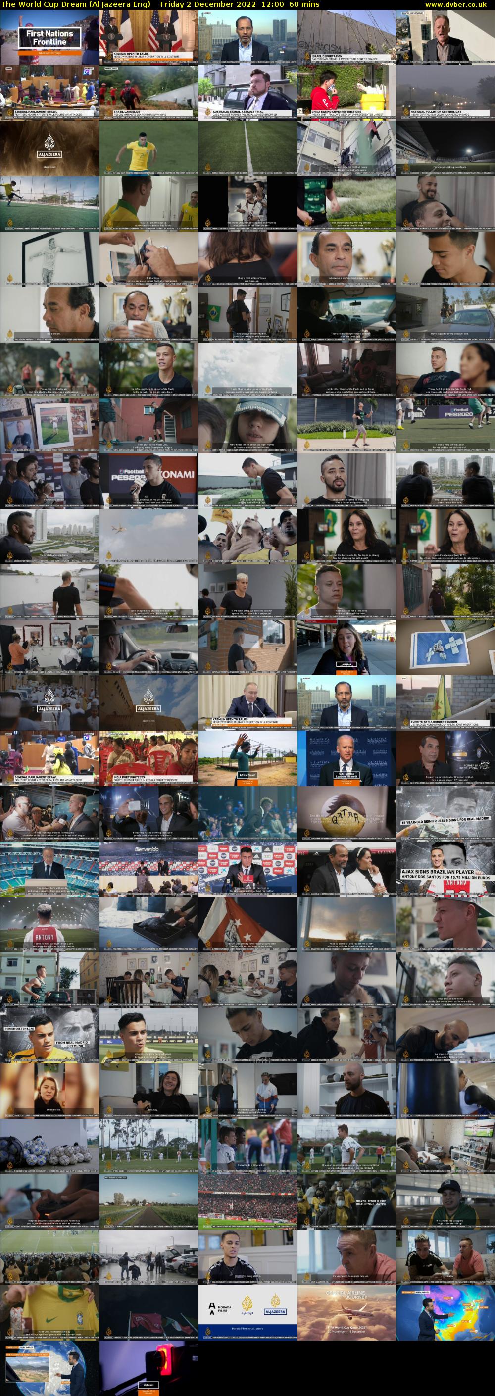 The World Cup Dream (Al Jazeera Eng) Friday 2 December 2022 12:00 - 13:00