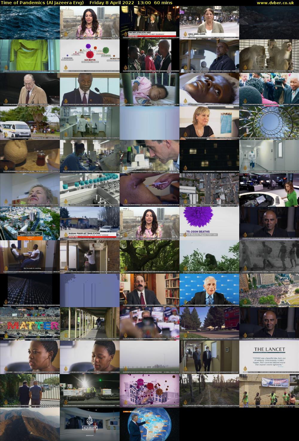 Time of Pandemics (Al Jazeera Eng) Friday 8 April 2022 13:00 - 14:00