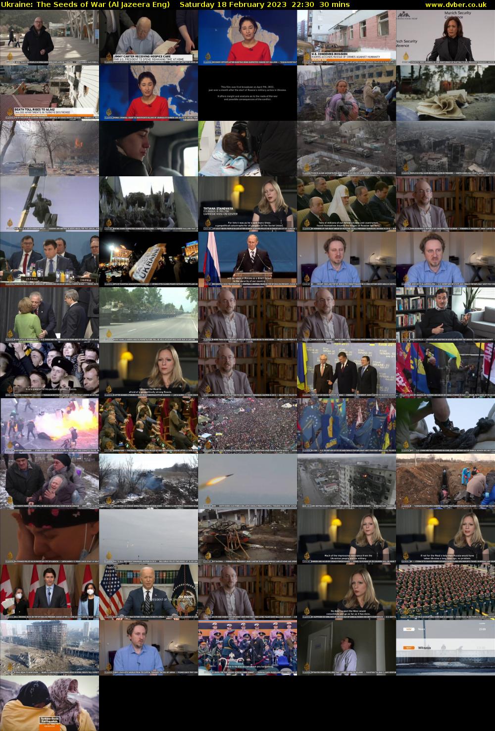 Ukraine: The Seeds of War (Al Jazeera Eng) Saturday 18 February 2023 22:30 - 23:00