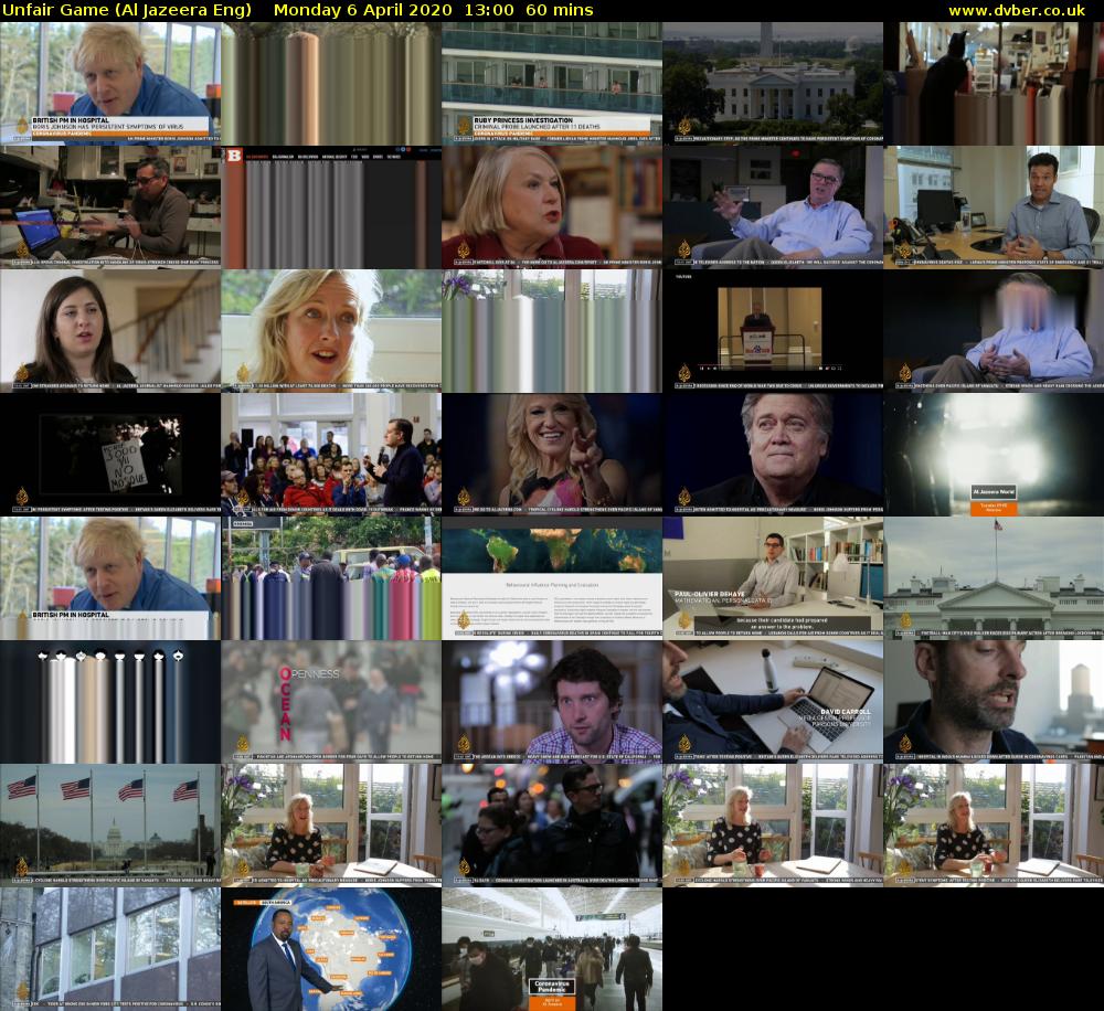 Unfair Game (Al Jazeera Eng) Monday 6 April 2020 13:00 - 14:00
