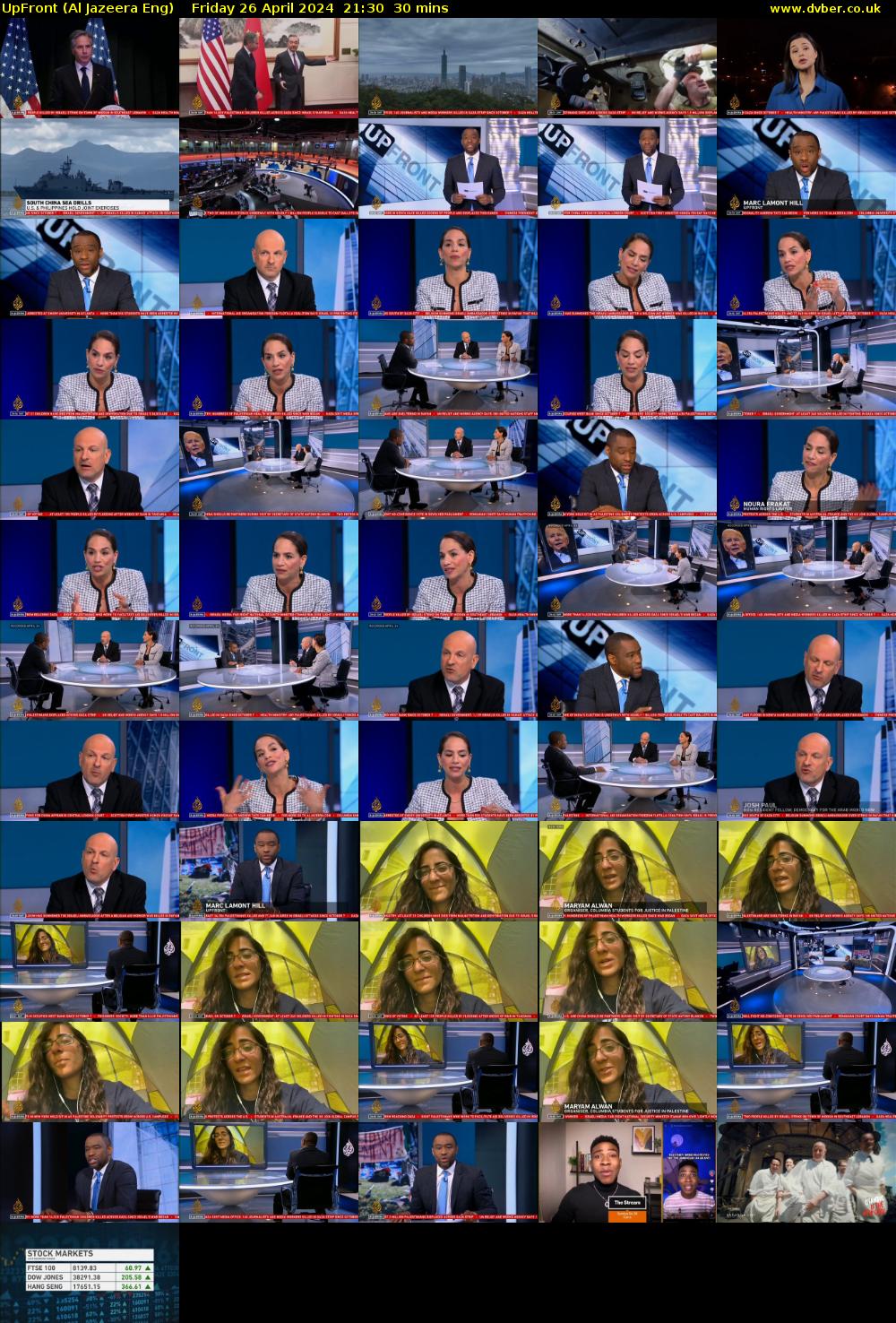 UpFront (Al Jazeera Eng) Friday 26 April 2024 21:30 - 22:00