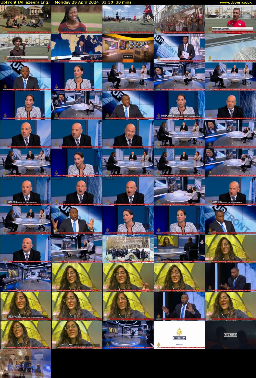 UpFront (Al Jazeera Eng) Monday 29 April 2024 03:30 - 04:00