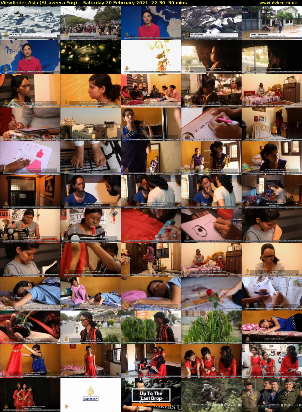 Viewfinder Asia (Al Jazeera Eng) Saturday 20 February 2021 22:30 - 23:00