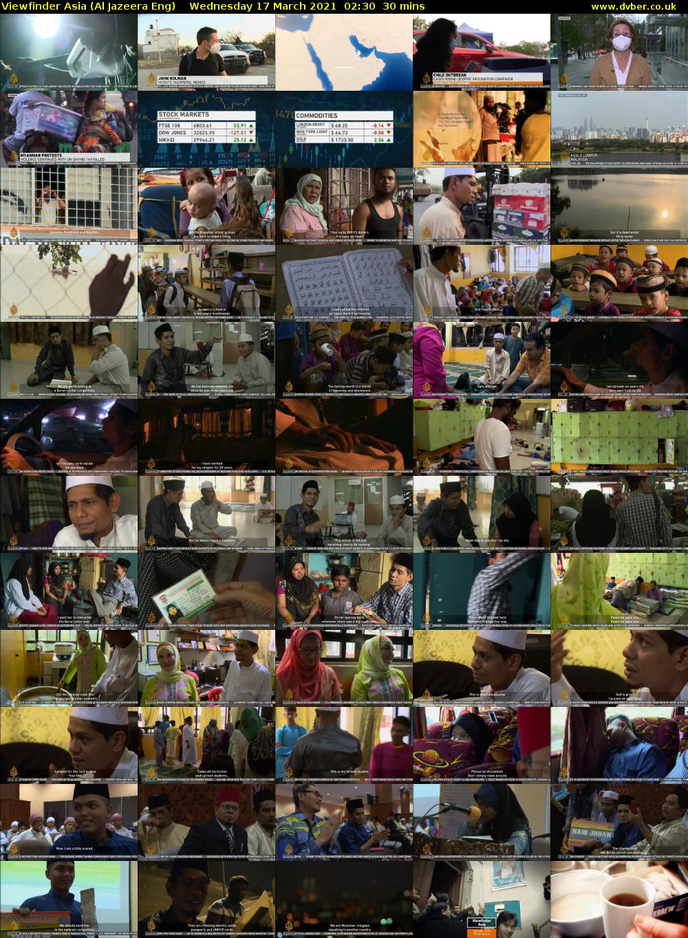 Viewfinder Asia (Al Jazeera Eng) Wednesday 17 March 2021 02:30 - 03:00