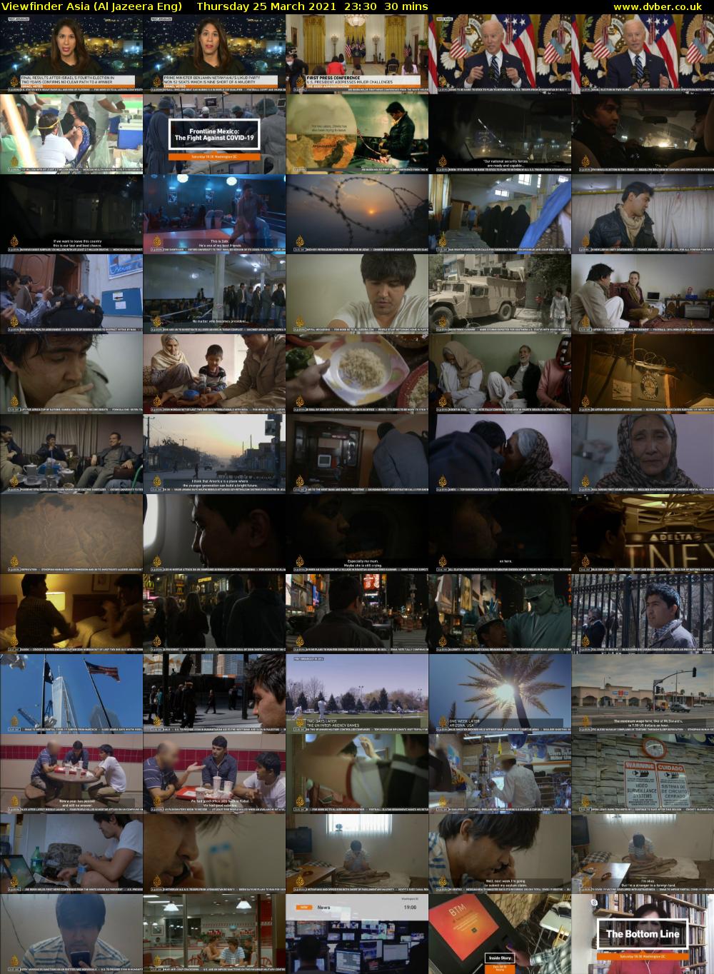 Viewfinder Asia (Al Jazeera Eng) Thursday 25 March 2021 23:30 - 00:00