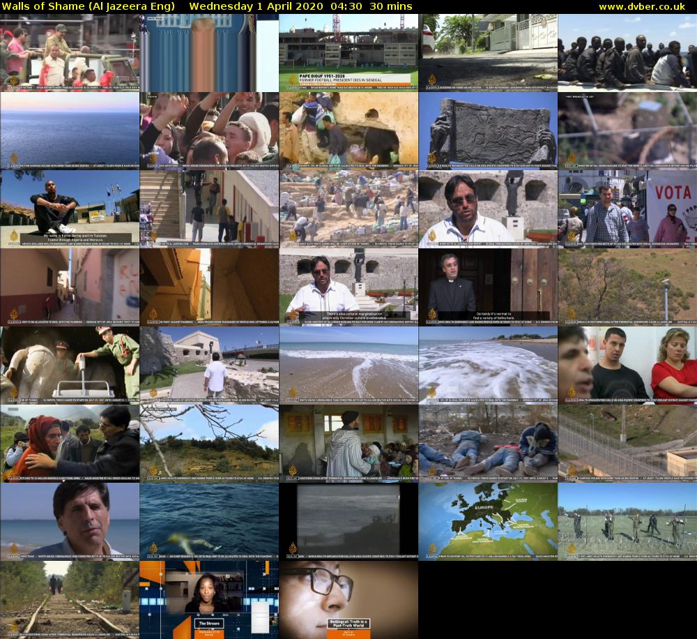 Walls of Shame (Al Jazeera Eng) Wednesday 1 April 2020 04:30 - 05:00