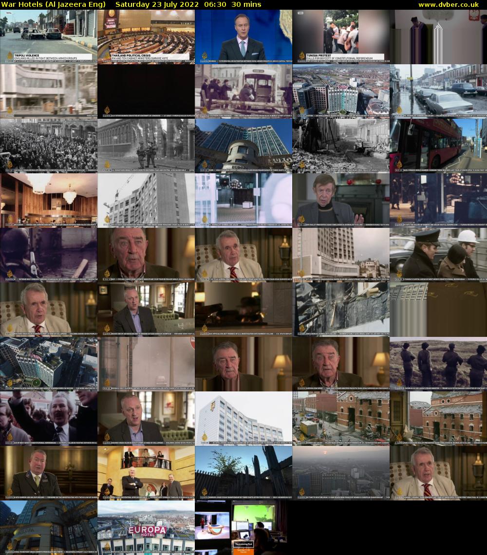War Hotels (Al Jazeera Eng) Saturday 23 July 2022 06:30 - 07:00