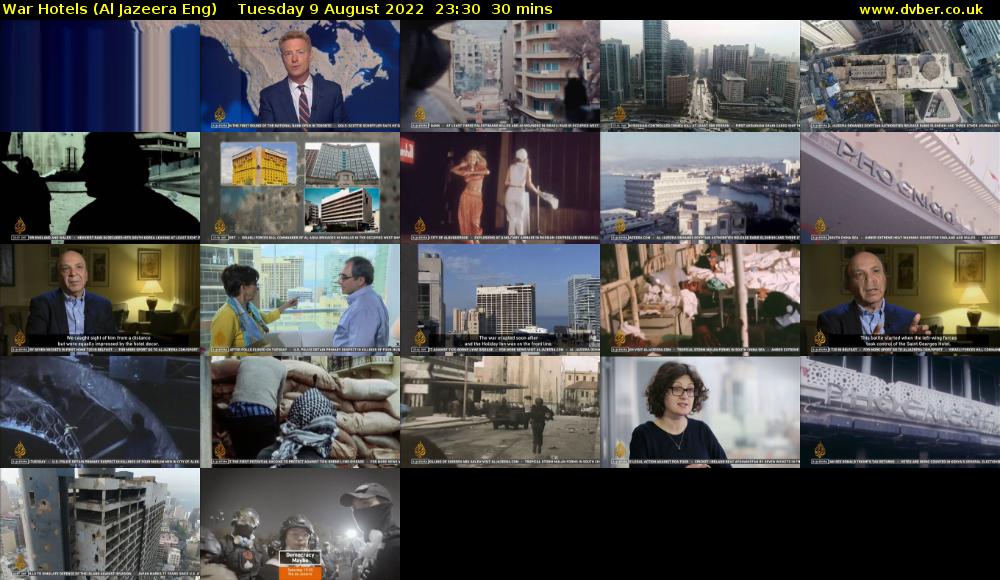 War Hotels (Al Jazeera Eng) Tuesday 9 August 2022 23:30 - 00:00