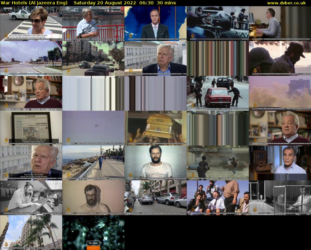 War Hotels (Al Jazeera Eng) Saturday 20 August 2022 06:30 - 07:00