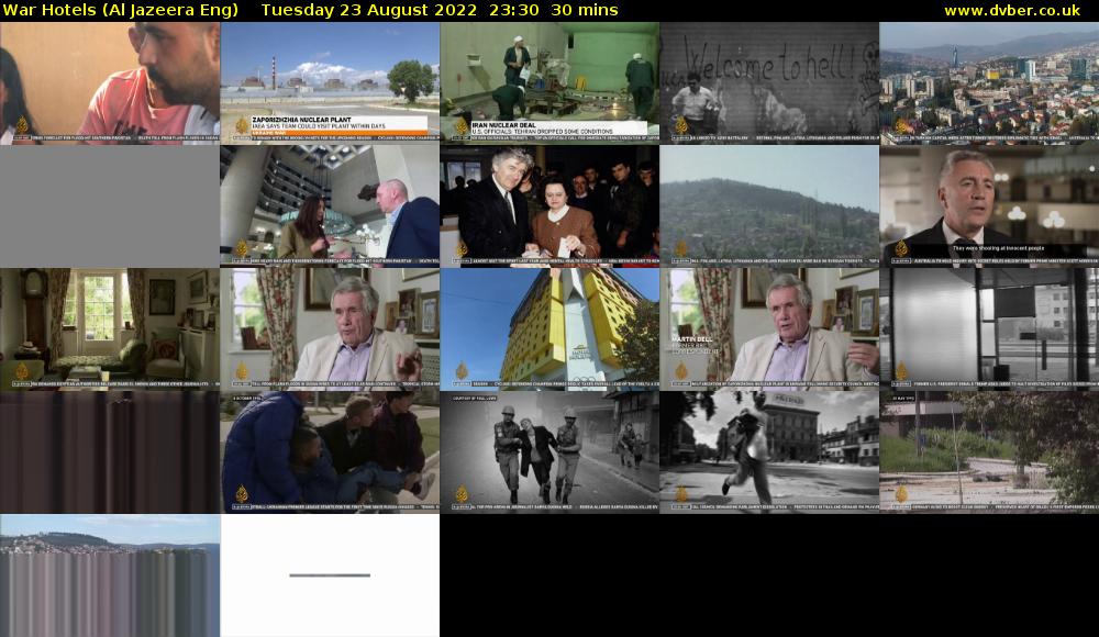 War Hotels (Al Jazeera Eng) Tuesday 23 August 2022 23:30 - 00:00