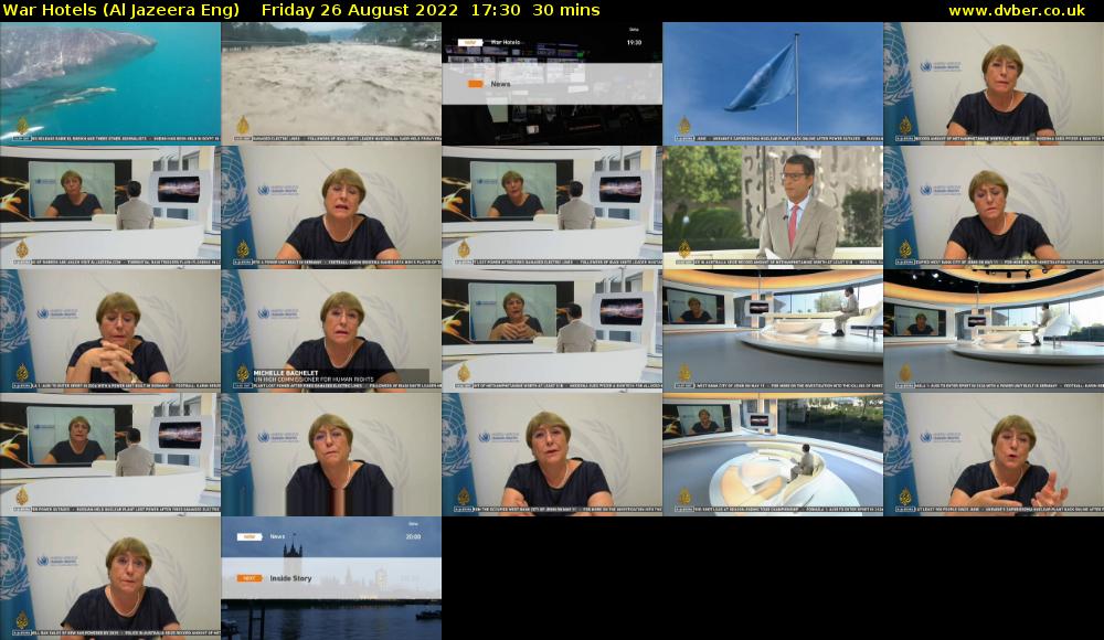 War Hotels (Al Jazeera Eng) Friday 26 August 2022 17:30 - 18:00