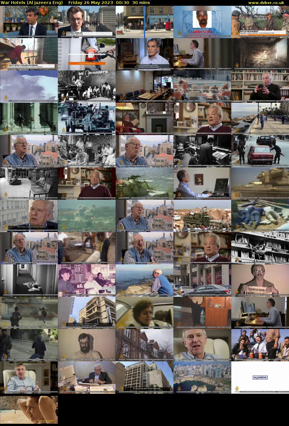 War Hotels (Al Jazeera Eng) Friday 26 May 2023 00:30 - 01:00