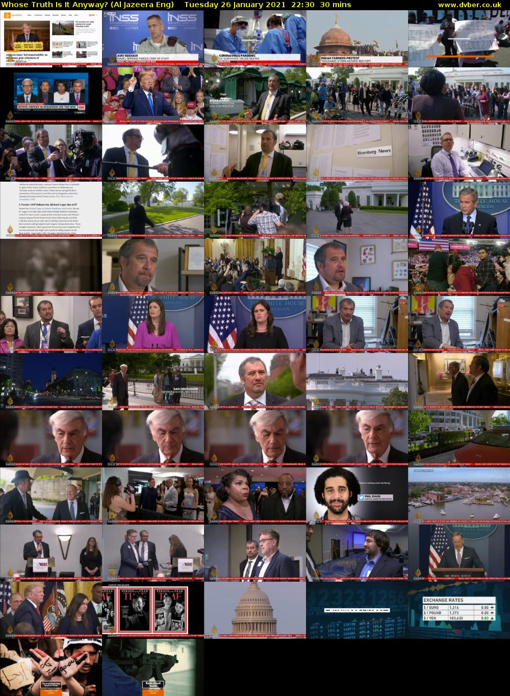 Whose Truth Is It Anyway? (Al Jazeera Eng) Tuesday 26 January 2021 22:30 - 23:00