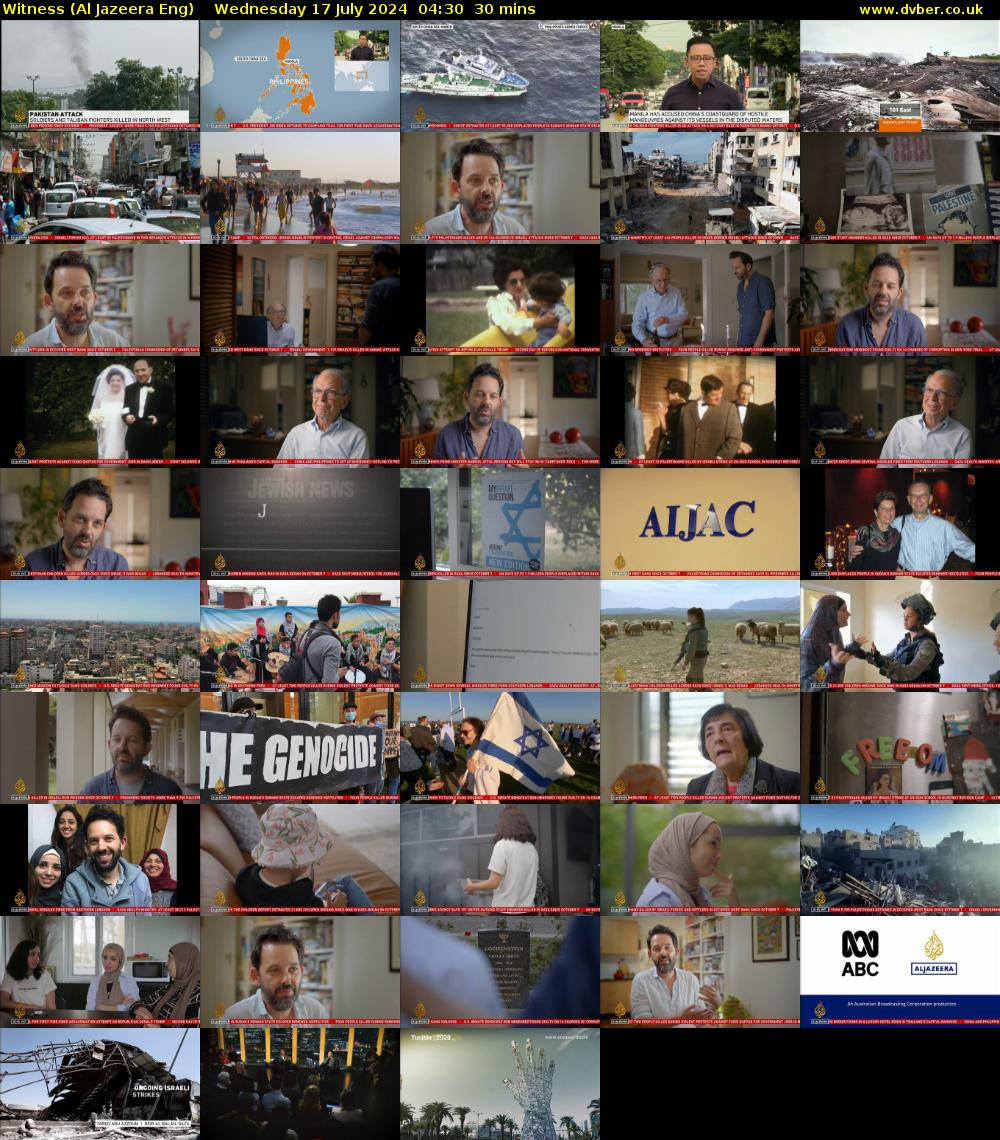 Witness (Al Jazeera Eng) Wednesday 17 July 2024 04:30 - 05:00