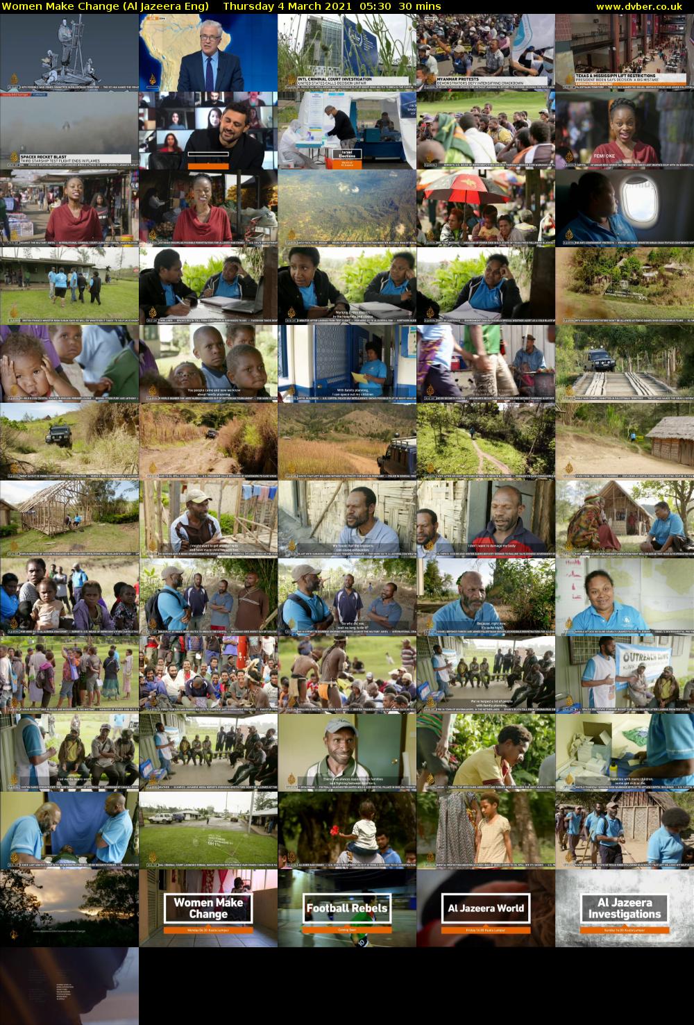 Women Make Change (Al Jazeera Eng) Thursday 4 March 2021 05:30 - 06:00