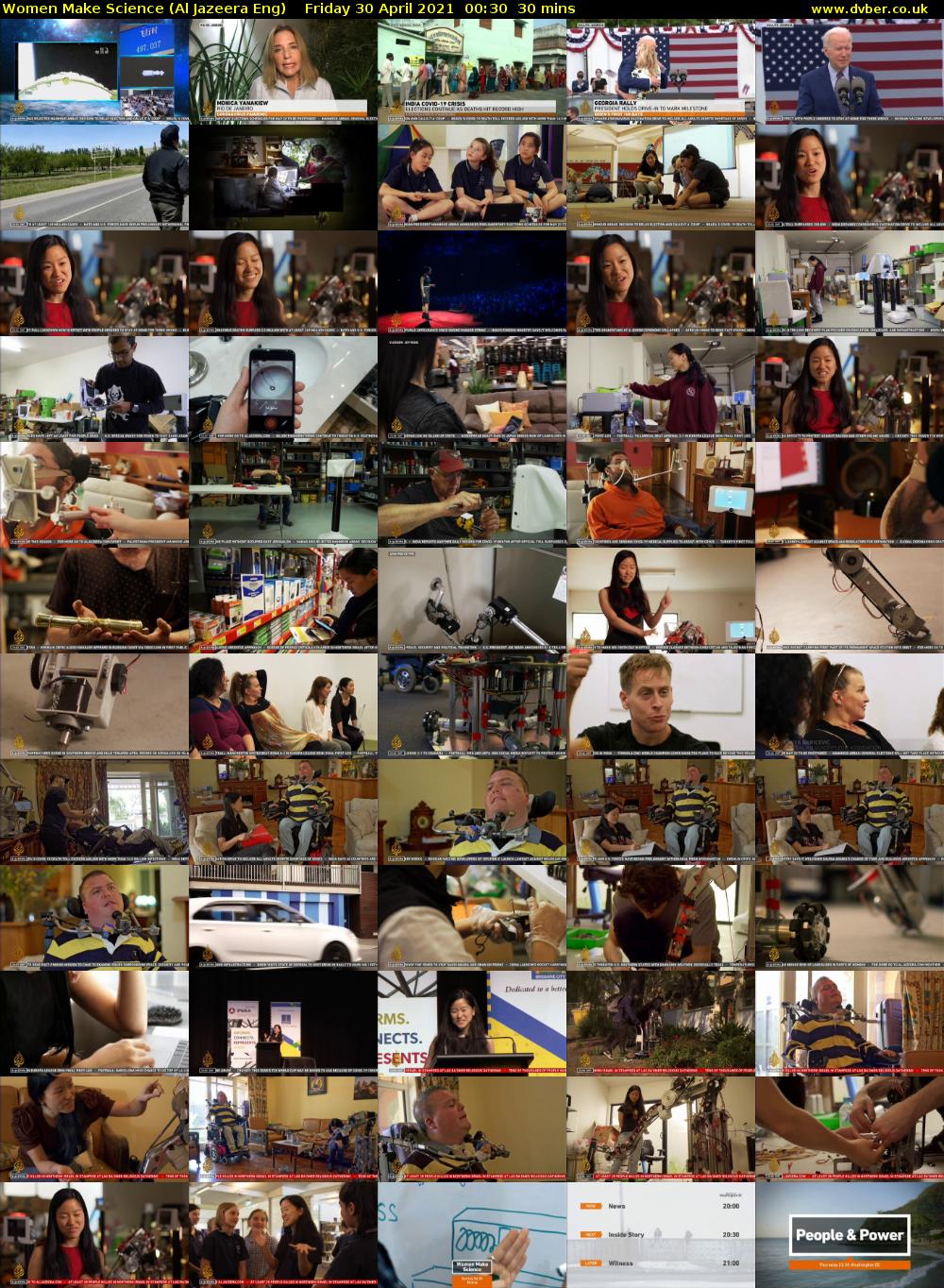 Women Make Science (Al Jazeera Eng) Friday 30 April 2021 00:30 - 01:00