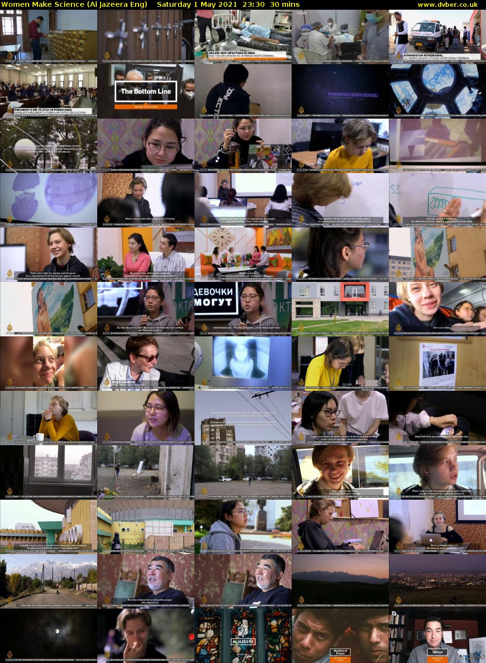 Women Make Science (Al Jazeera Eng) Saturday 1 May 2021 23:30 - 00:00