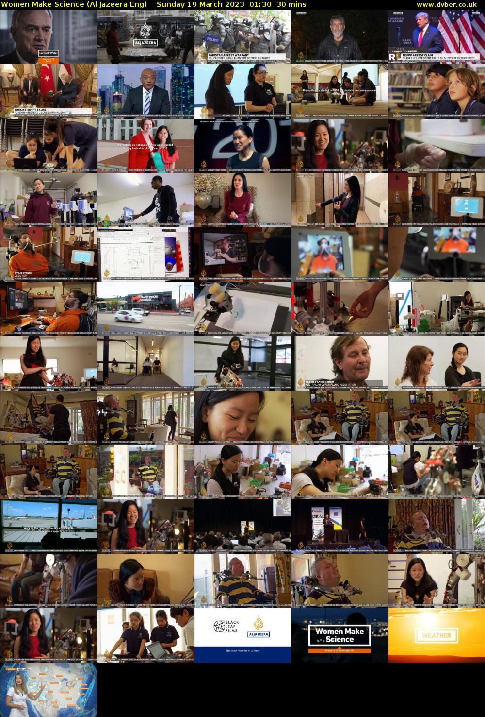 Women Make Science (Al Jazeera Eng) Sunday 19 March 2023 01:30 - 02:00