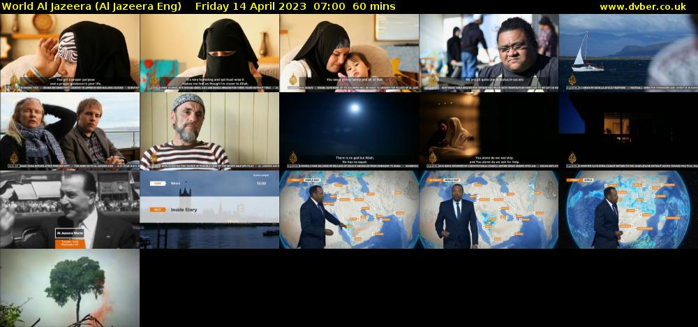 World Al Jazeera (Al Jazeera Eng) Friday 14 April 2023 07:00 - 08:00
