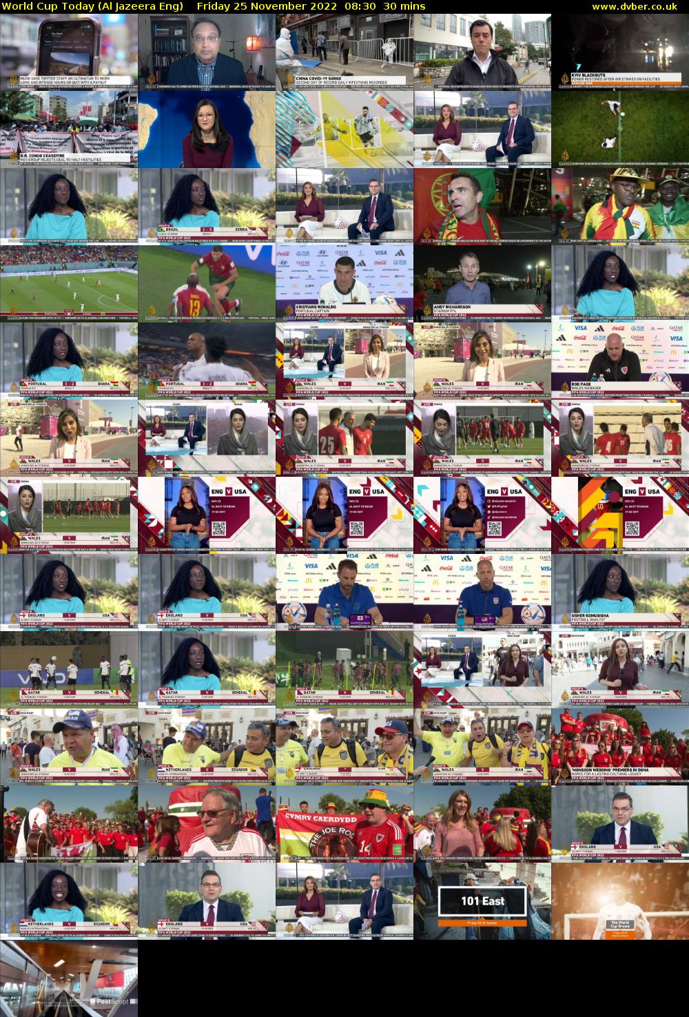 World Cup Today (Al Jazeera Eng) Friday 25 November 2022 08:30 - 09:00