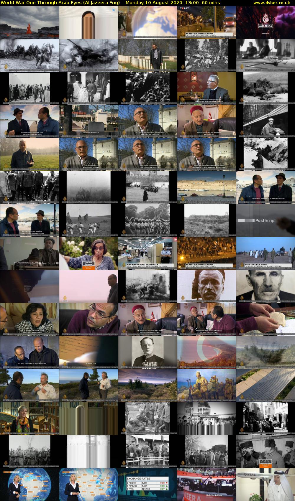 World War One Through Arab Eyes (Al Jazeera Eng) Monday 10 August 2020 13:00 - 14:00