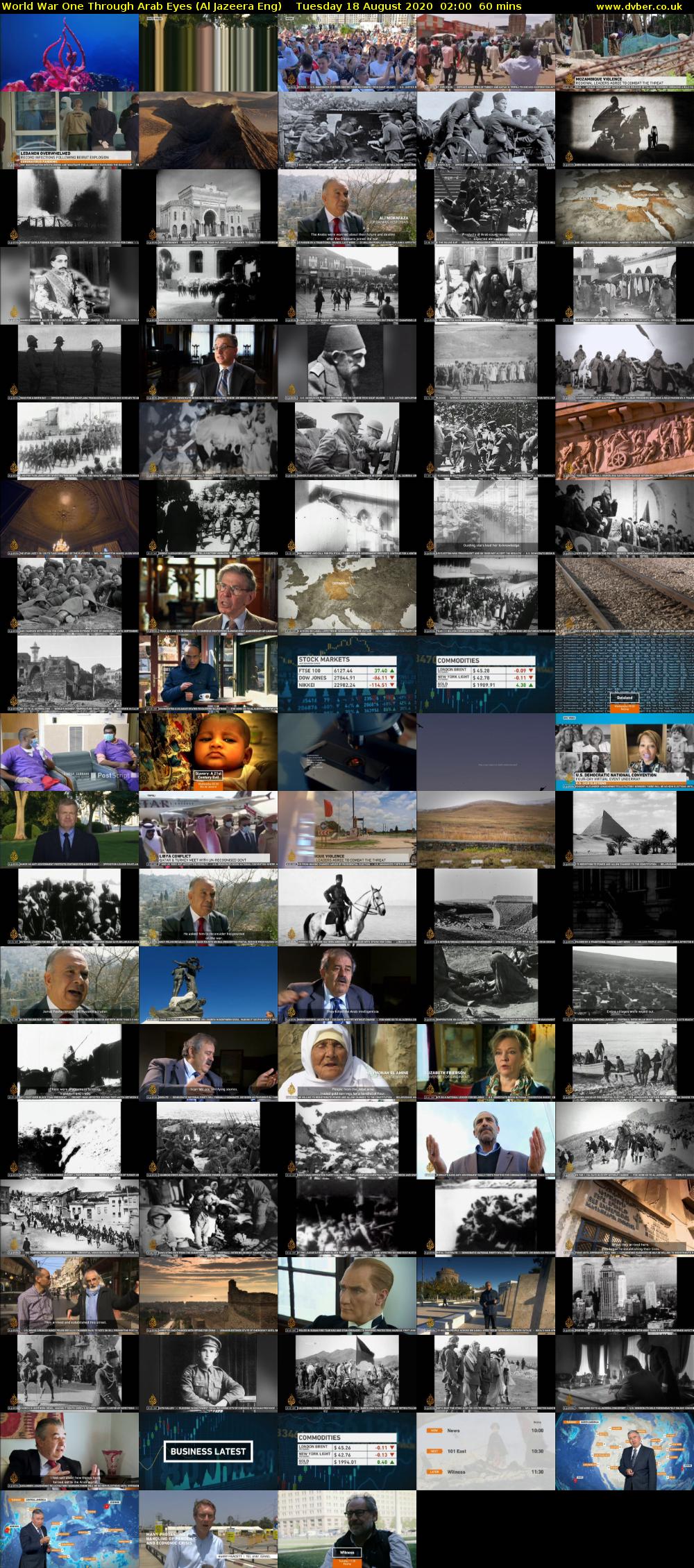 World War One Through Arab Eyes (Al Jazeera Eng) Tuesday 18 August 2020 02:00 - 03:00