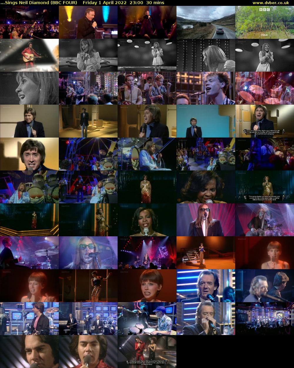 ...Sings Neil Diamond (BBC FOUR) Friday 1 April 2022 23:00 - 23:30