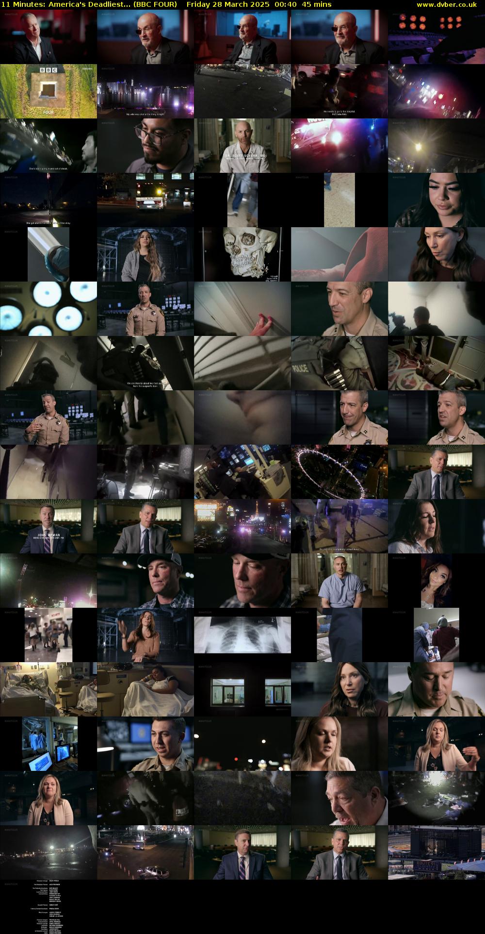 11 Minutes: America's Deadliest... (BBC FOUR) Friday 28 March 2025 00:40 - 01:25