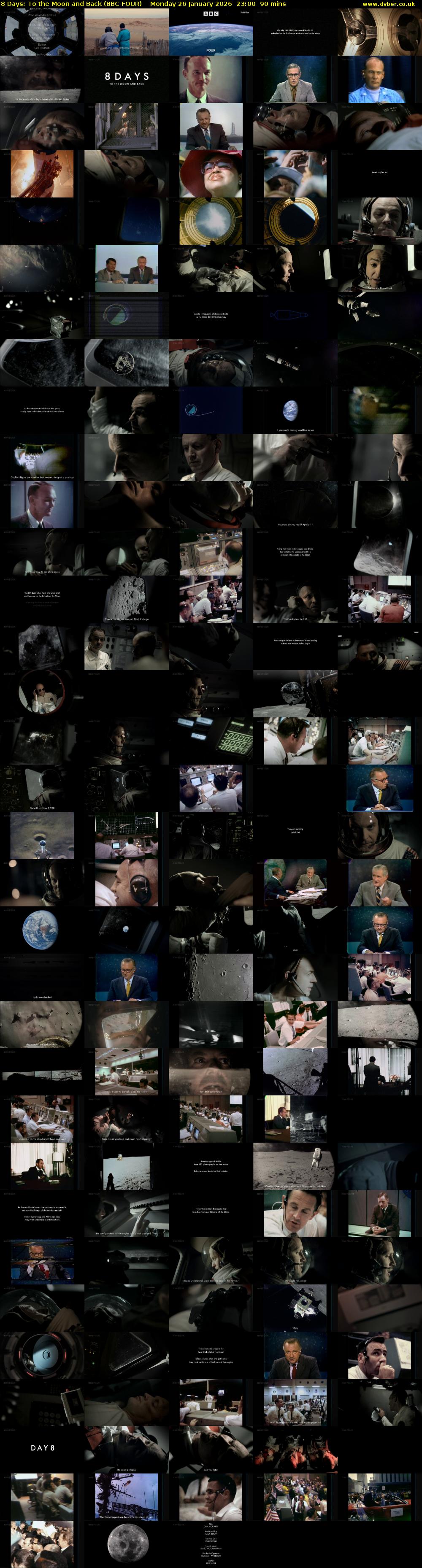 8 Days: To the Moon and Back (BBC FOUR) Monday 26 January 2026 23:00 - 00:30