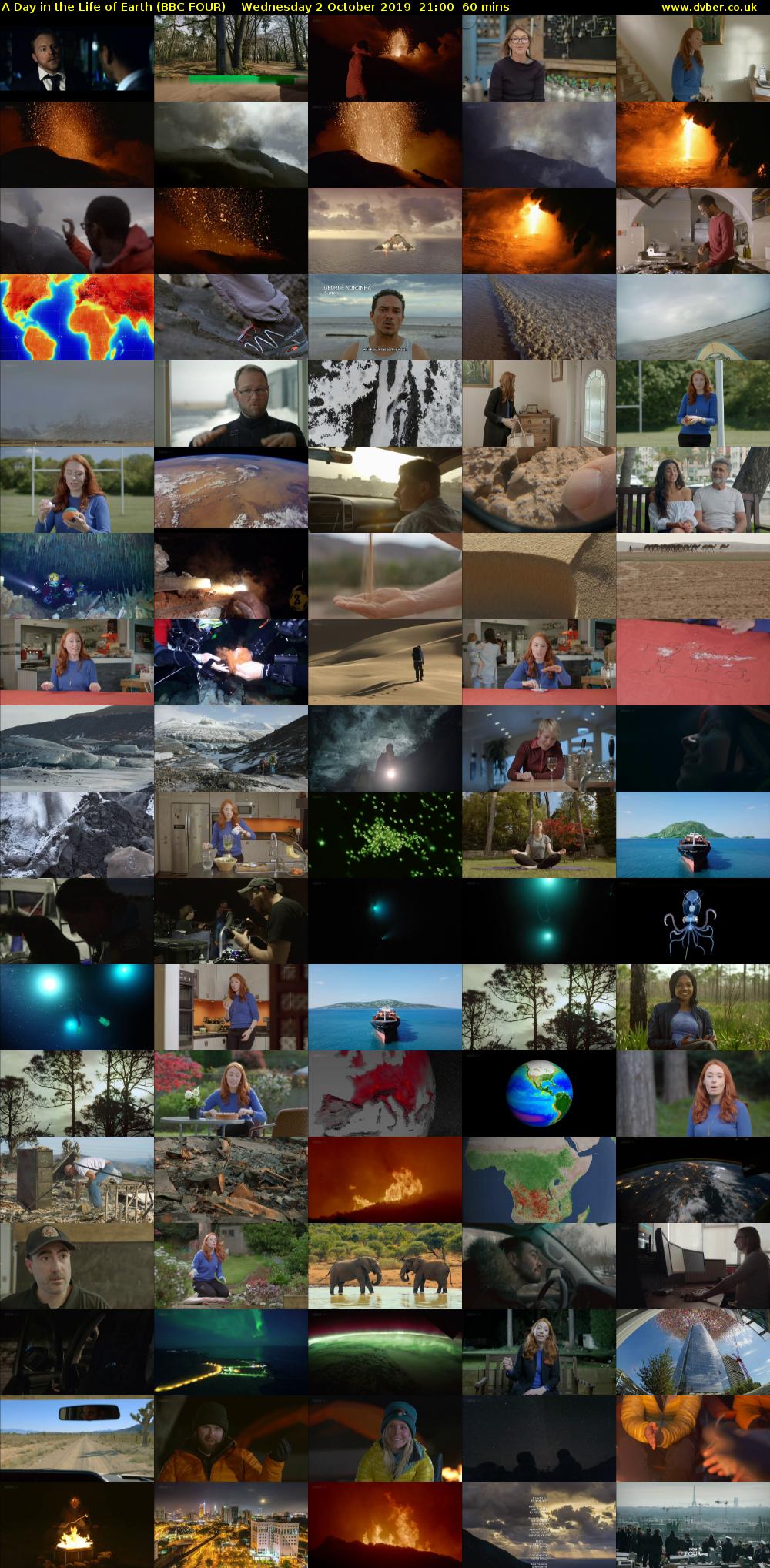 A Day in the Life of Earth (BBC FOUR) Wednesday 2 October 2019 21:00 - 22:00