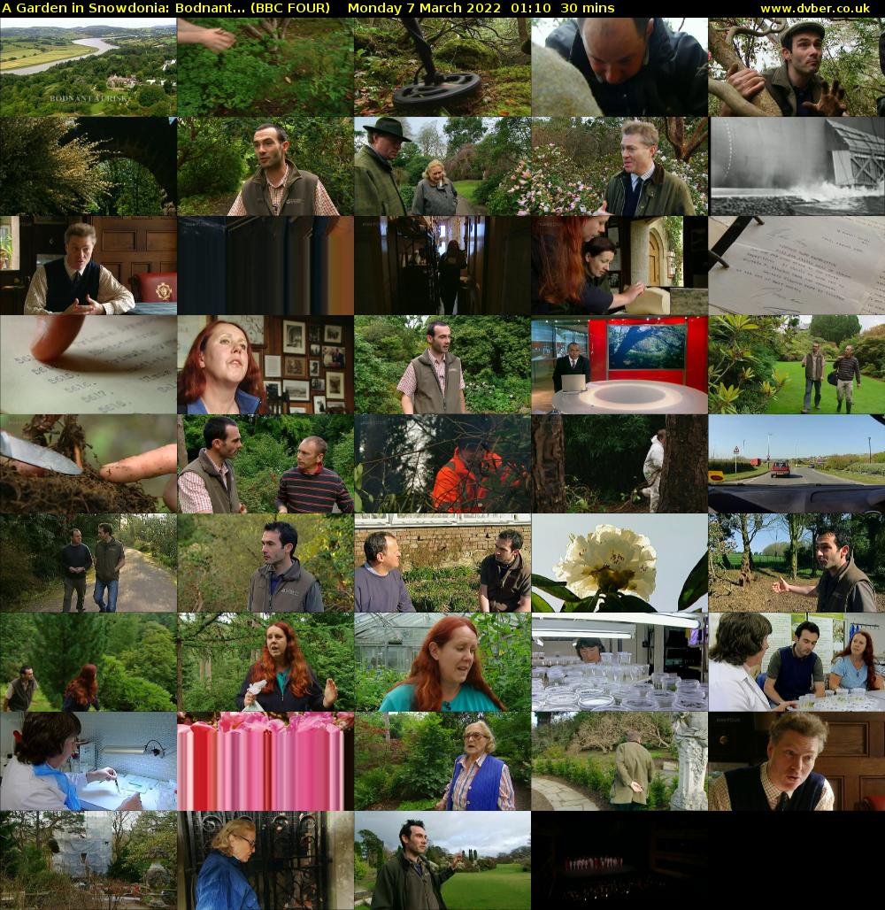 A Garden In Snowdonia: Bodnant... (BBC FOUR) Monday 7 March 2022 01:10 - 01:40