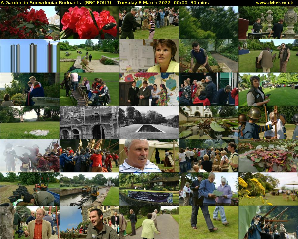 A Garden In Snowdonia: Bodnant... (BBC FOUR) Tuesday 8 March 2022 00:00 - 00:30