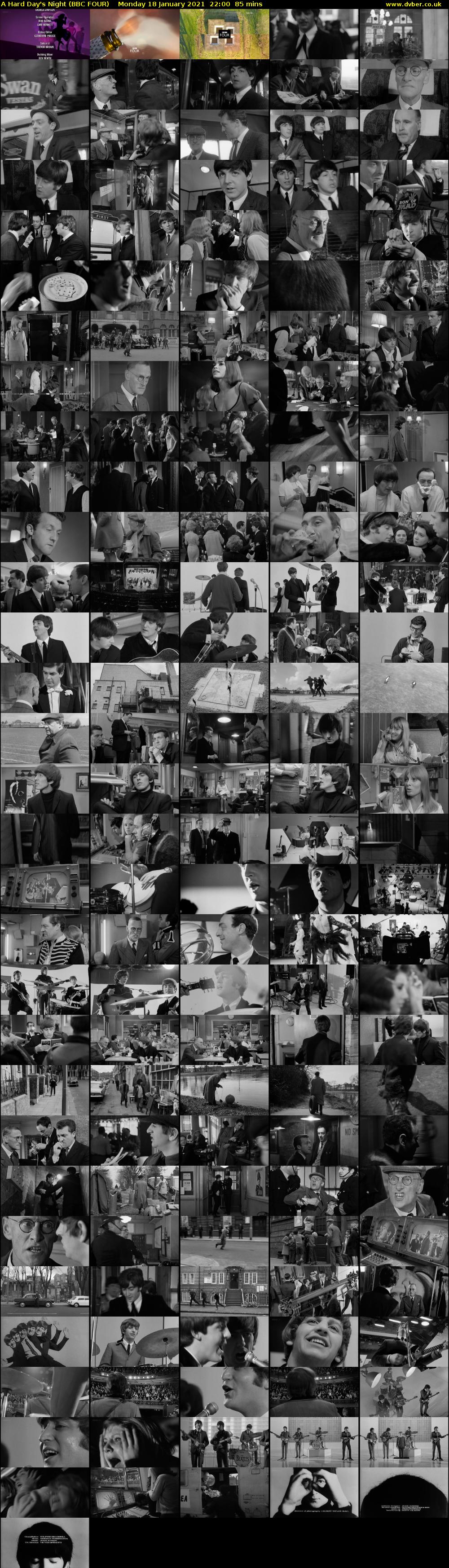 A Hard Day's Night (BBC FOUR) Monday 18 January 2021 22:00 - 23:25