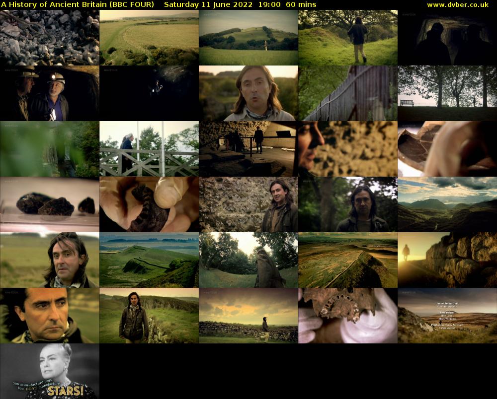 A History of Ancient Britain (BBC FOUR) Saturday 11 June 2022 19:00 - 20:00