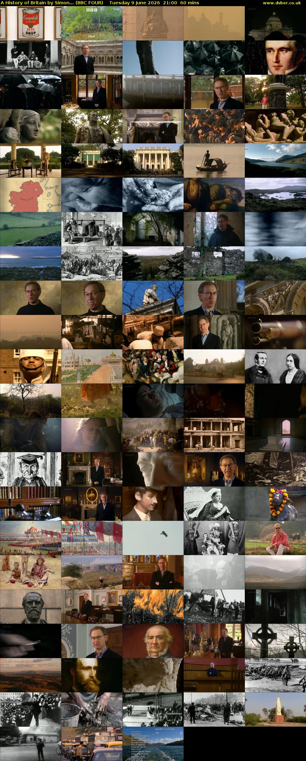 A History of Britain by Simon... (BBC FOUR) Tuesday 9 June 2026 21:00 - 22:00