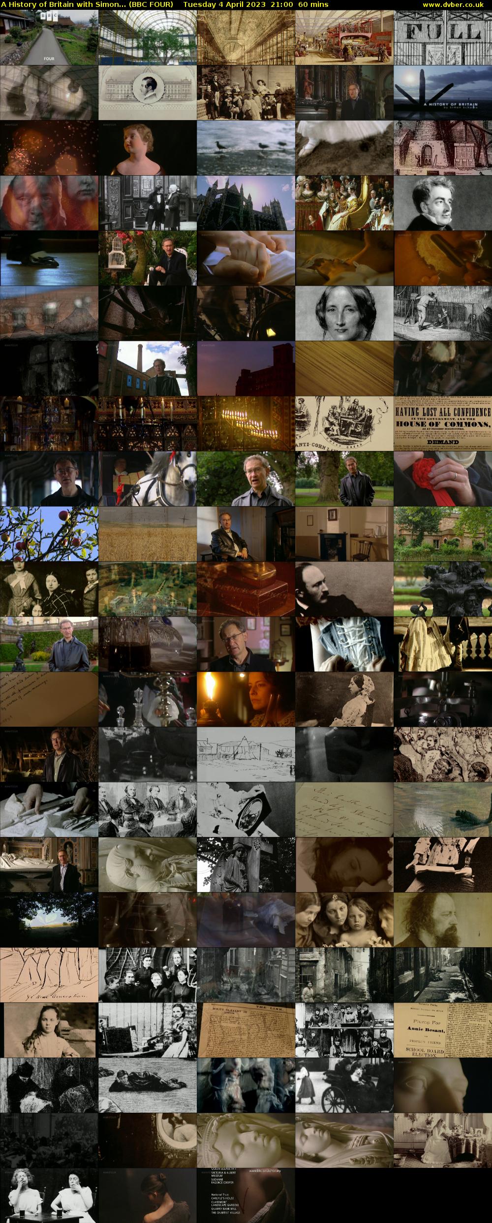 A History of Britain with Simon... (BBC FOUR) Tuesday 4 April 2023 21:00 - 22:00