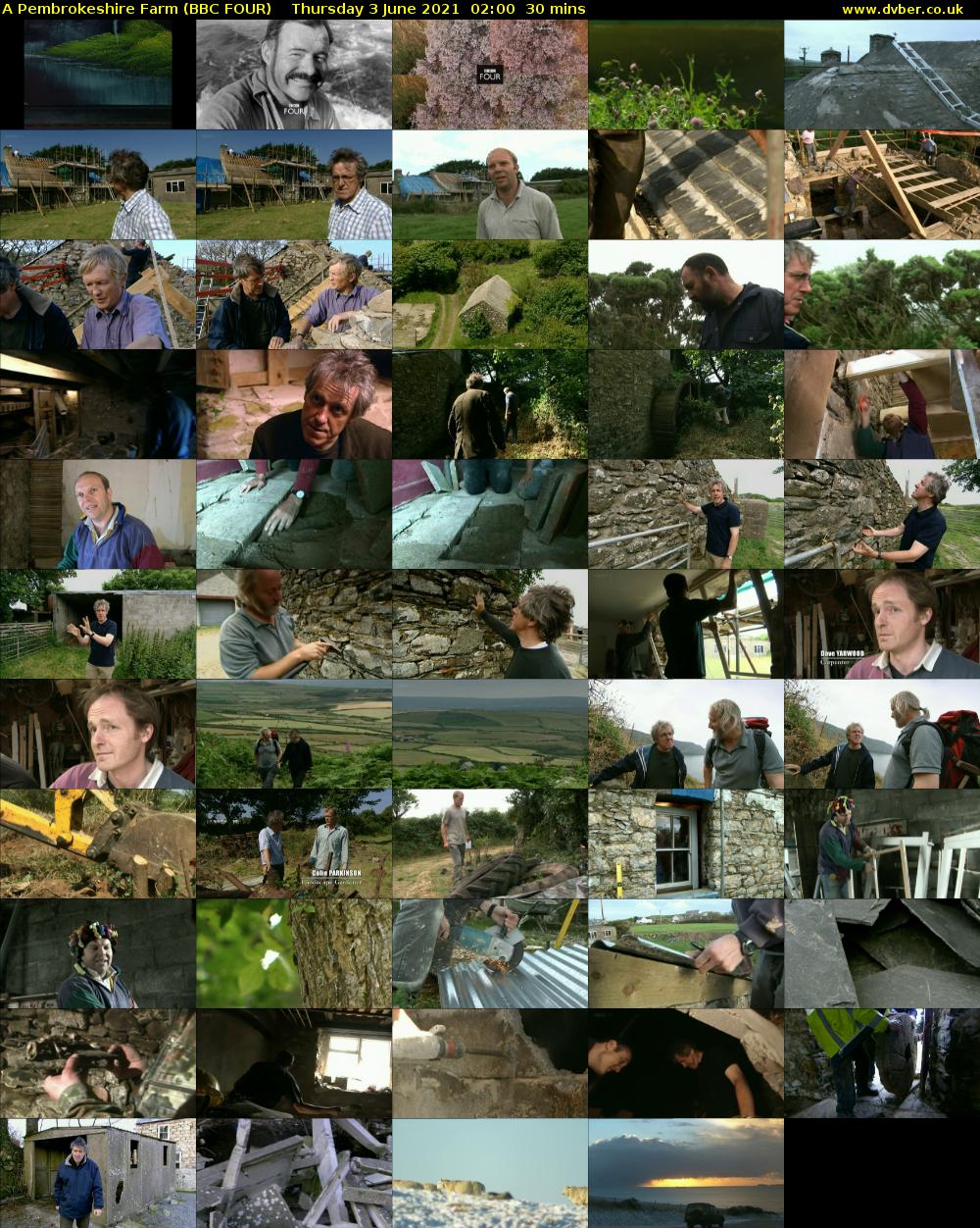 A Pembrokeshire Farm (BBC FOUR) Thursday 3 June 2021 02:00 - 02:30