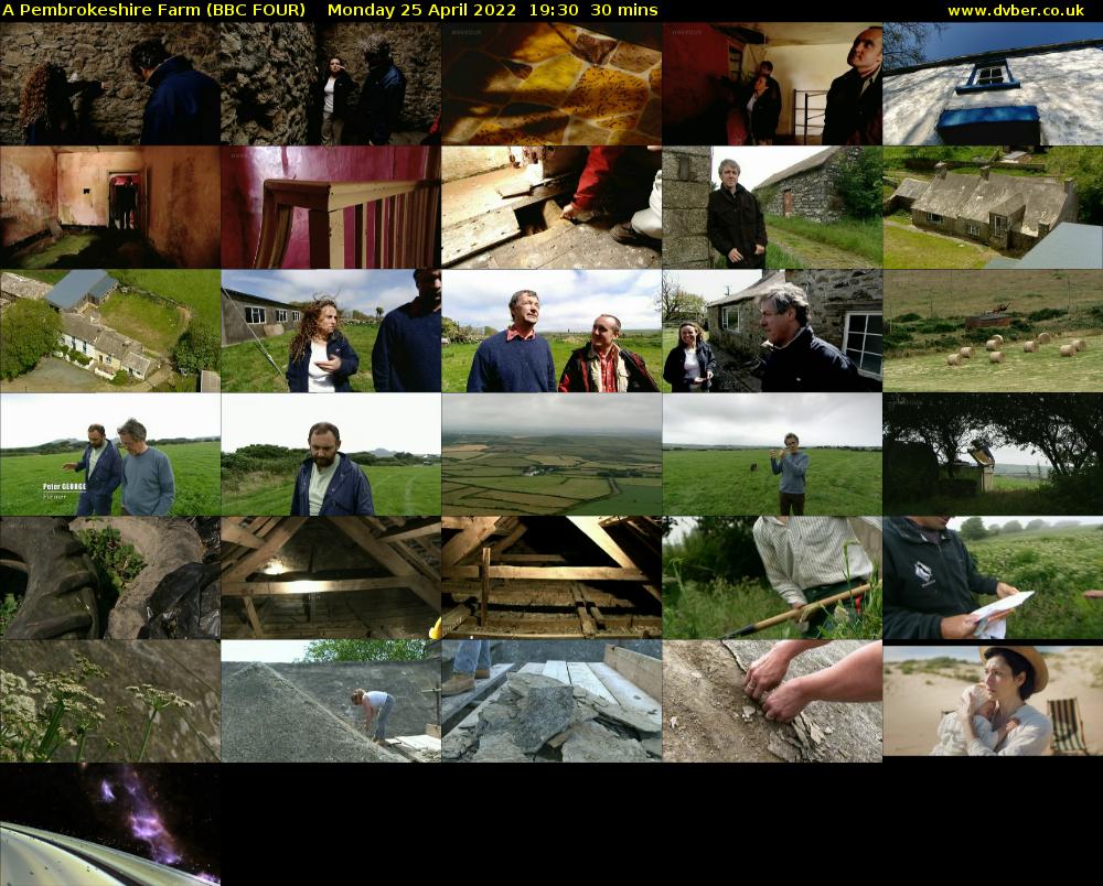 A Pembrokeshire Farm (BBC FOUR) Monday 25 April 2022 19:30 - 20:00