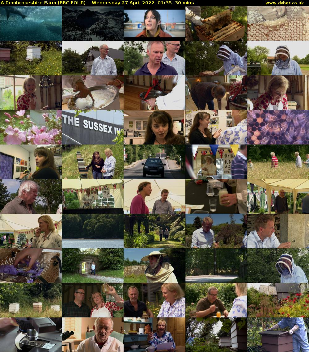 A Pembrokeshire Farm (BBC FOUR) Wednesday 27 April 2022 01:35 - 02:05