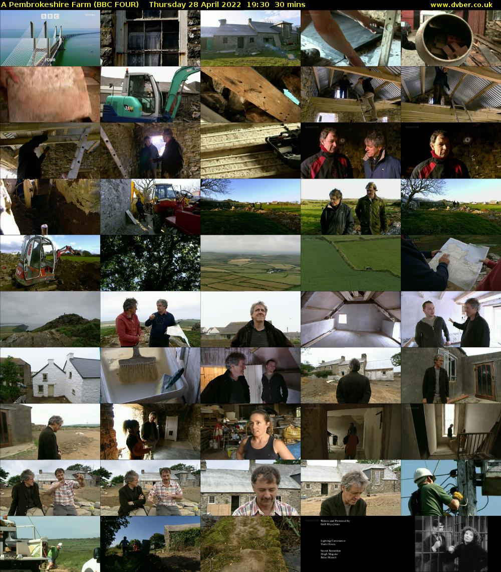 A Pembrokeshire Farm (BBC FOUR) Thursday 28 April 2022 19:30 - 20:00