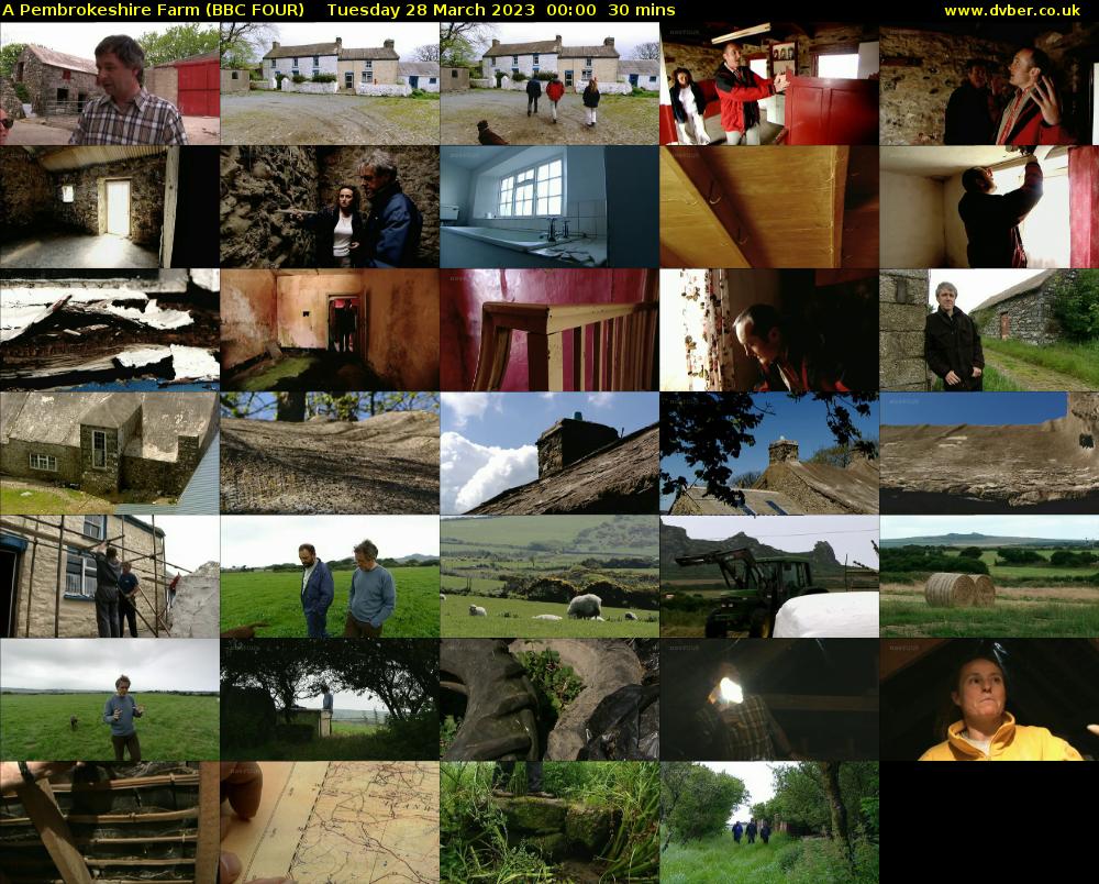 A Pembrokeshire Farm (BBC FOUR) Tuesday 28 March 2023 00:00 - 00:30
