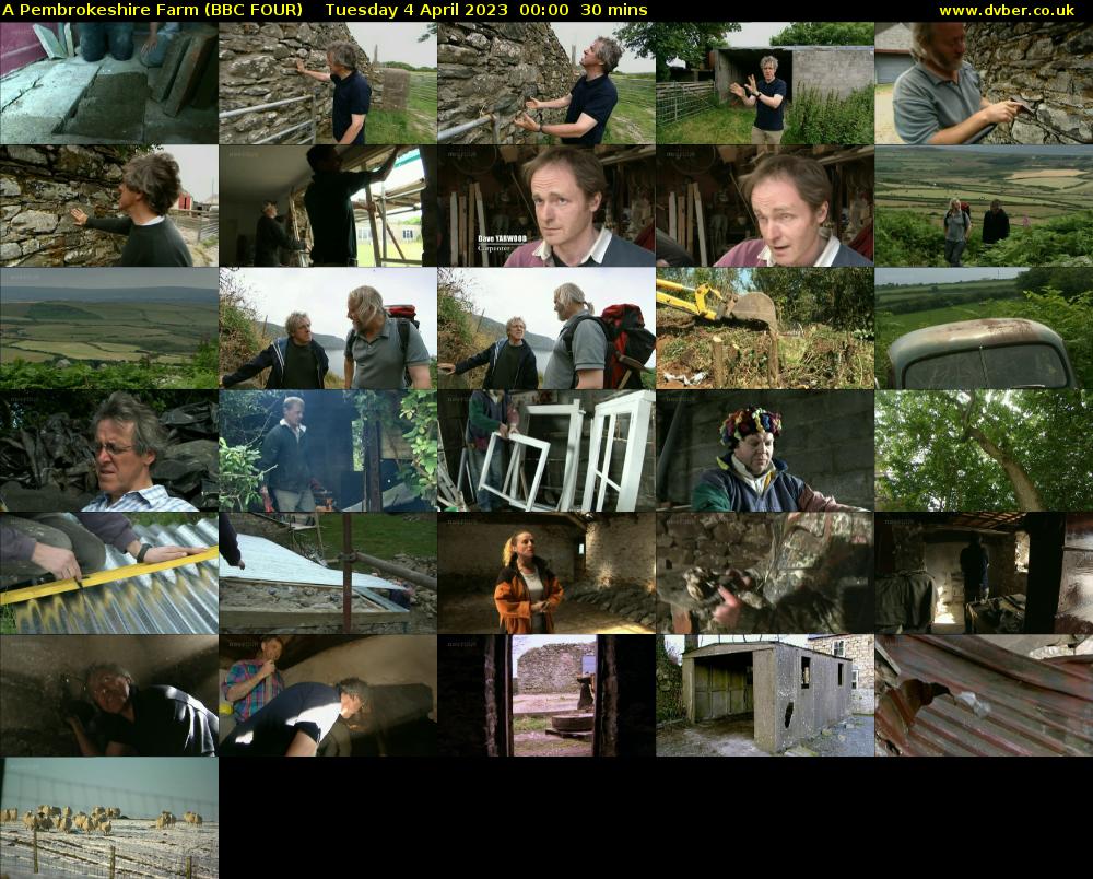 A Pembrokeshire Farm (BBC FOUR) Tuesday 4 April 2023 00:00 - 00:30